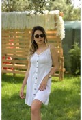 DENİZ CUPLU ELBİSE - BEYAZ