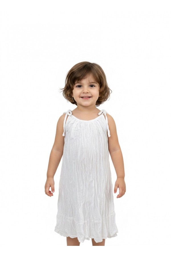 BÜRÜMCÜK ASKLI ÇOCUK ELBİSESİ