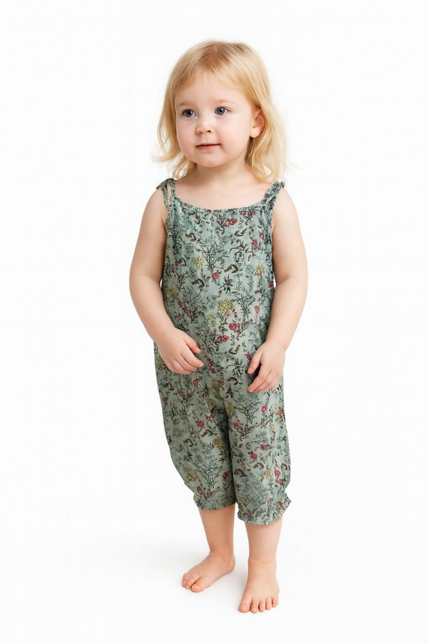 TUĞÇE ÇOCUK TULUM - ÇITIR ÇİÇEK MİNT YEŞİLİ