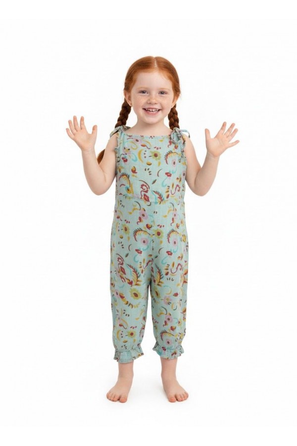 TUĞÇE ÇOCUK TULUM - ŞAL DESEN MİNT YEŞİLİ