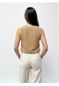 ESİN MÜSLİN BLUZ - CAMEL