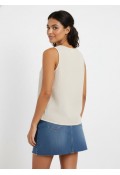 ESİN MÜSLİN BLUZ - BEJ