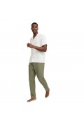 AREN MÜSLİN PANTOLON - HAKİ YEŞİL