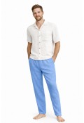 AREN MÜSLİN PANTOLON - MAVİ