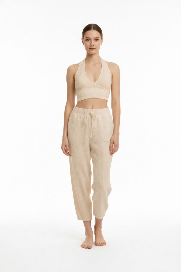 CALYPSO MÜSLİN BÜSTİYER - BEJ