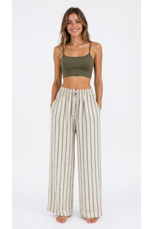 DEMETER PANTOLON - HAKİ ÇİZGİLİ