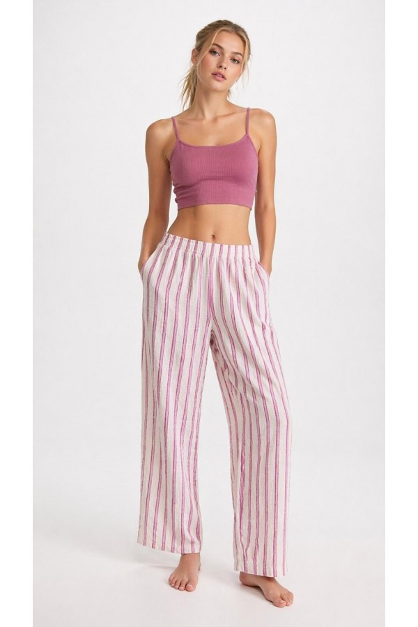 DEMETER PANTOLON - PEMBE ÇİZGİLİ