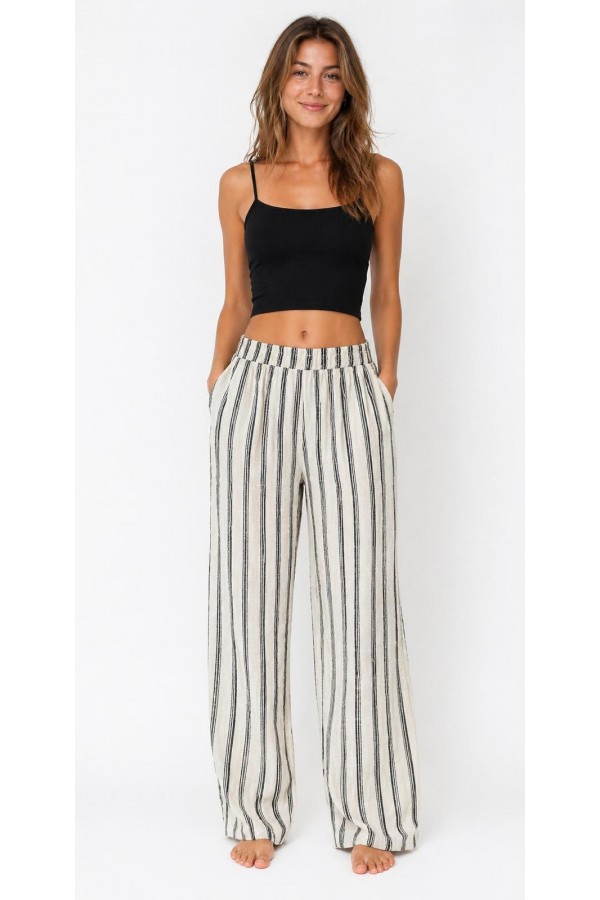 DEMETER PANTOLON - SİYAH ÇİZGİLİ