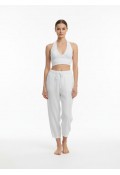 HERMİONE MÜSLİN PANTOLON - BEYAZ