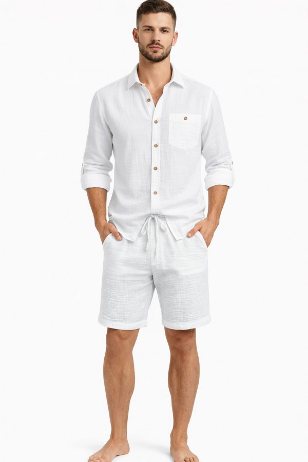 MİNOS ŞORT - BEYAZ