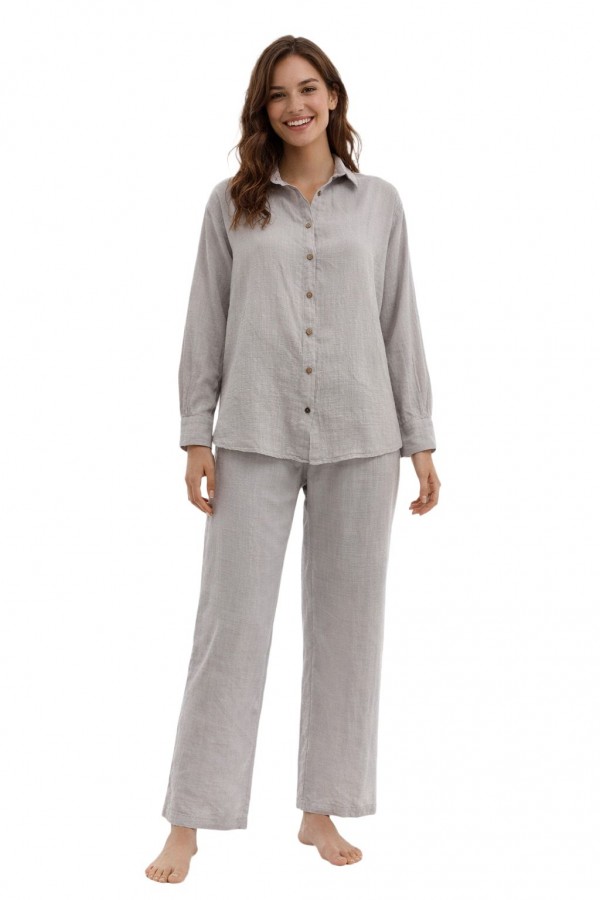 PERİ GÖMLEK - GRİ