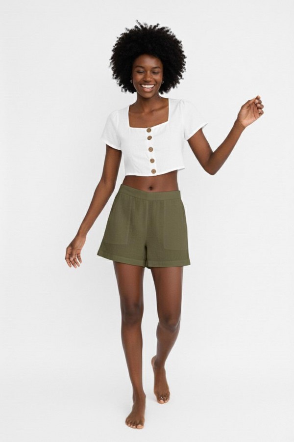 DESTİNY CROP - BEYAZ