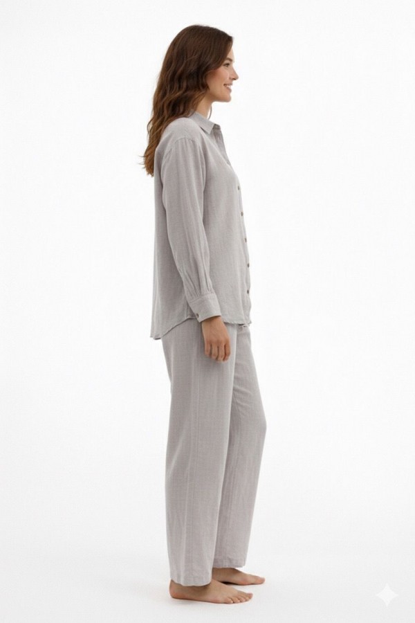 PERİ GÖMLEK - GRİ