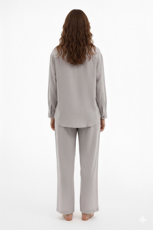 PERİ GÖMLEK - GRİ