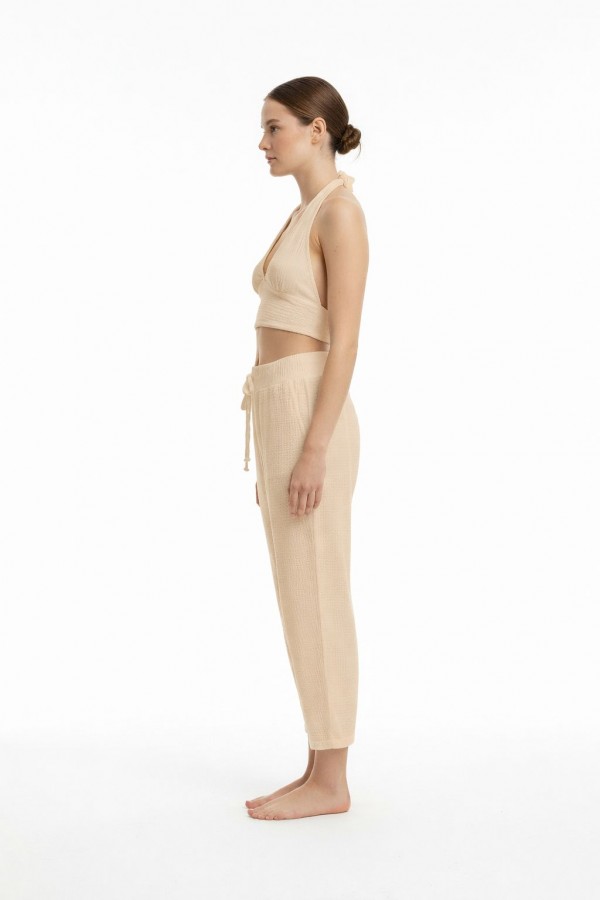 CALYPSO MÜSLİN BÜSTİYER - BEJ