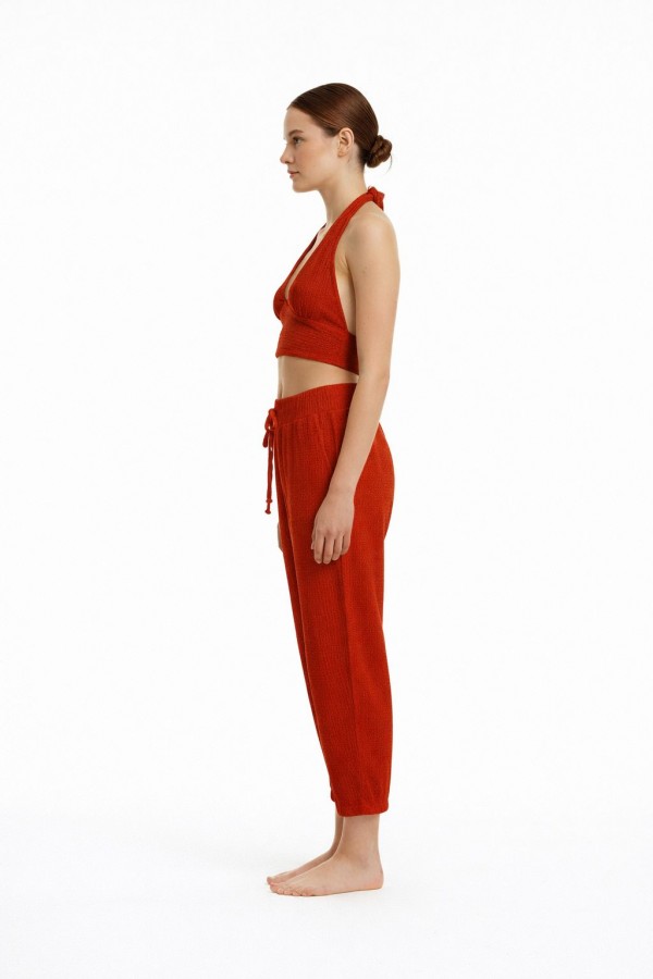 HERMİONE MÜSLİN PANTOLON - KİREMİT