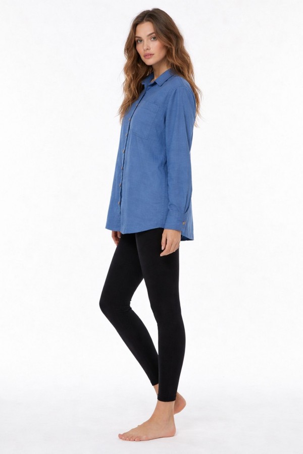 NEMİRA GÖMLEK - İNDİGO MAVİ