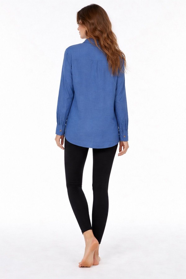 NEMİRA GÖMLEK - İNDİGO MAVİ