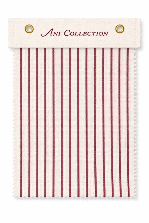 MARLEN ELBİSE - BORDO ÇİZGİLİ