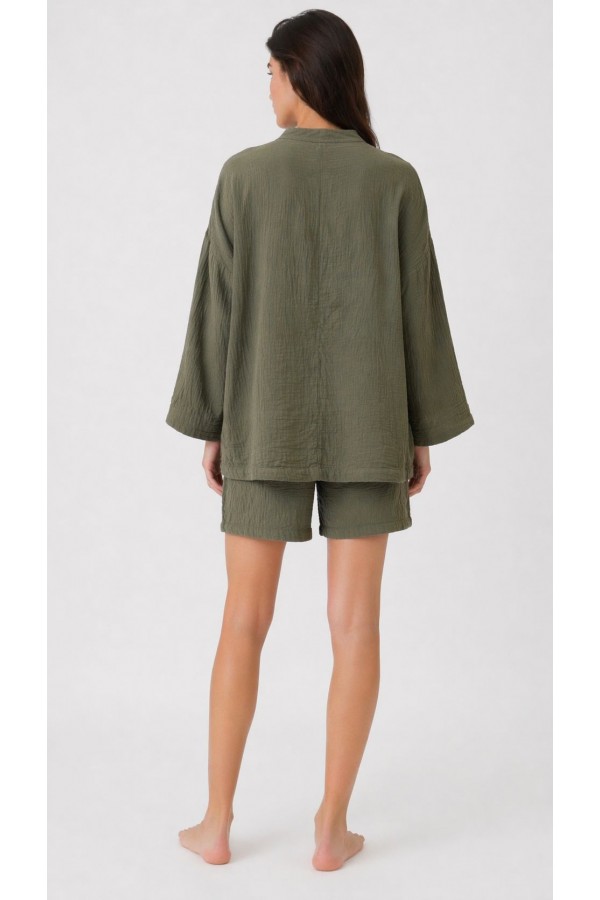 İSİS KİMONO - HAKİ YEŞİL