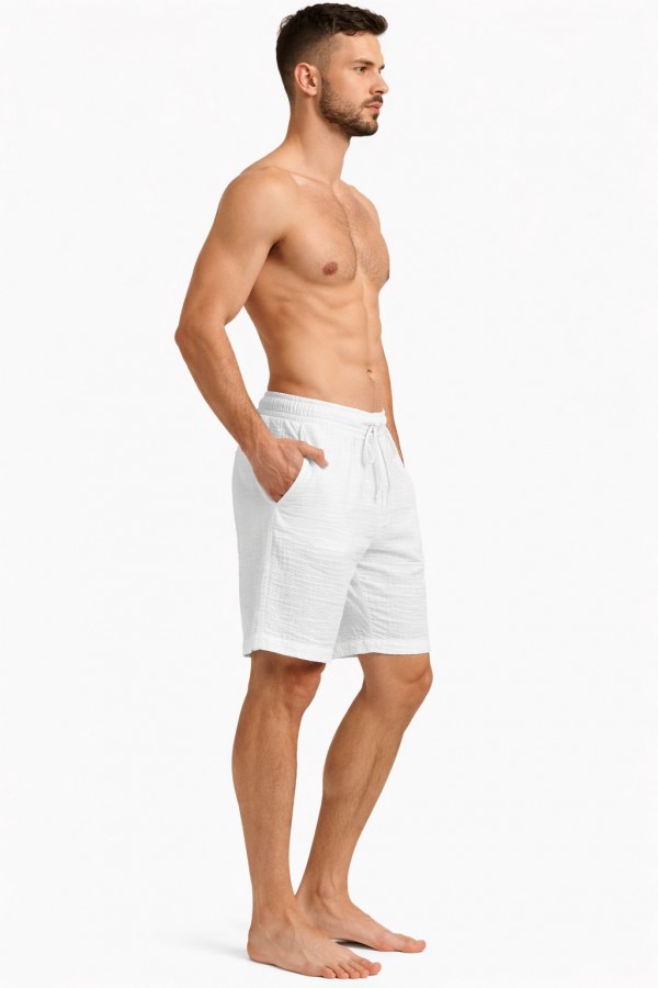 MİNOS ŞORT - BEYAZ