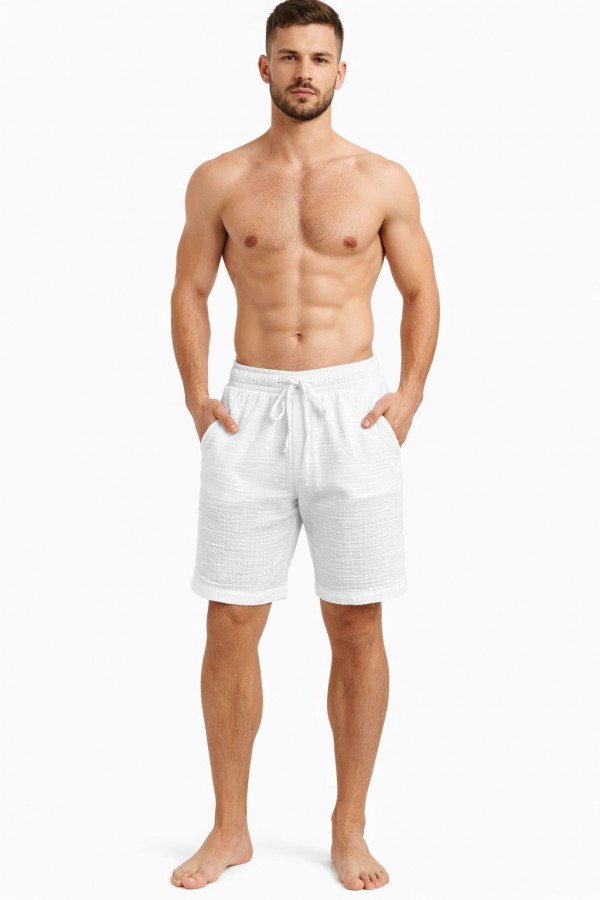 MİNOS ŞORT - BEYAZ