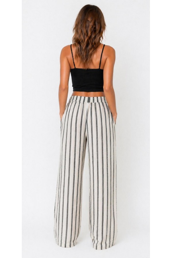 DEMETER PANTOLON - SİYAH ÇİZGİLİ