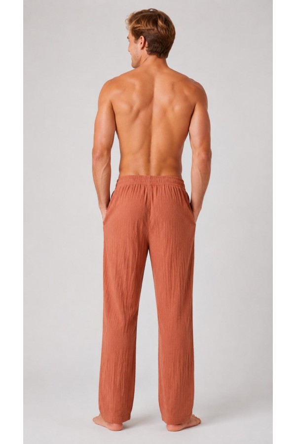 AREN MÜSLİN PANTOLON - CAMEL RENGİ