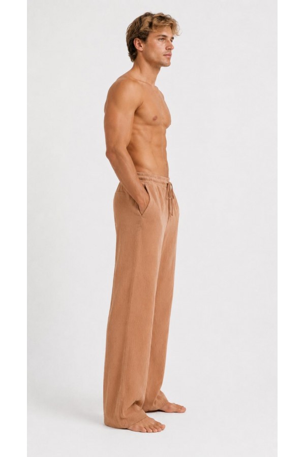 THESEUS MÜSLİN PANTOLON - CAMEL