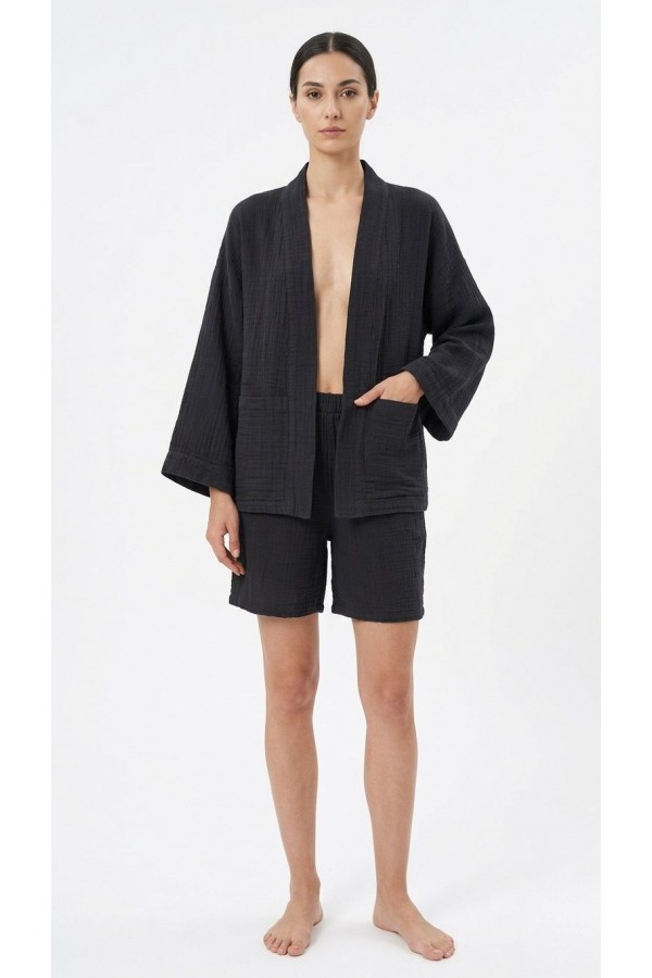 İSİS KİMONO - SİYAH